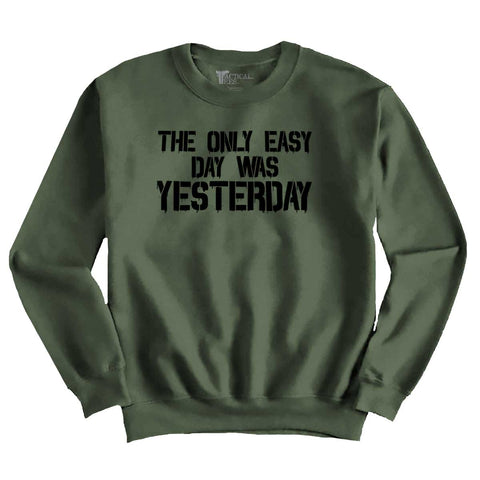 MilitaryGreen|Yesterday Crewneck Sweatshirt|Tactical Tees