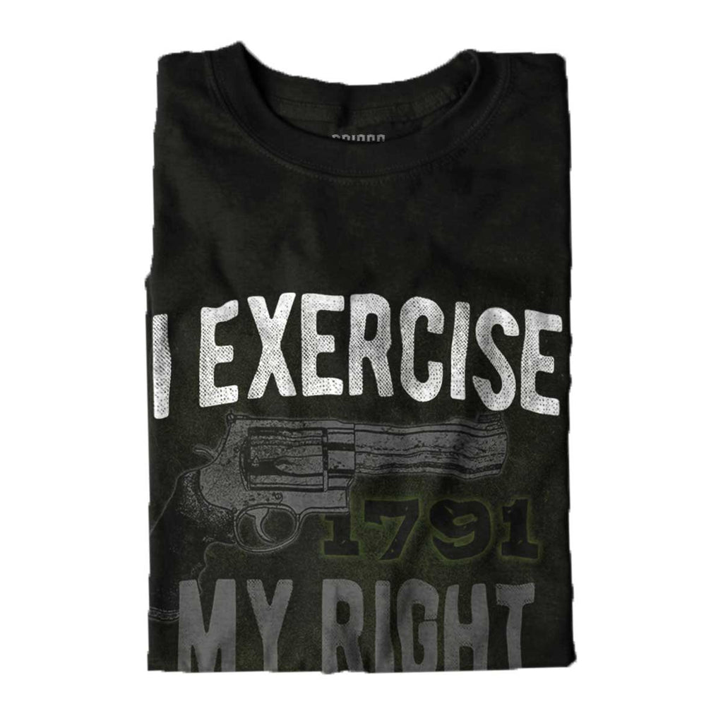 Black|I exercise My Right Sleeveless T-Shirt|Tactical Tees