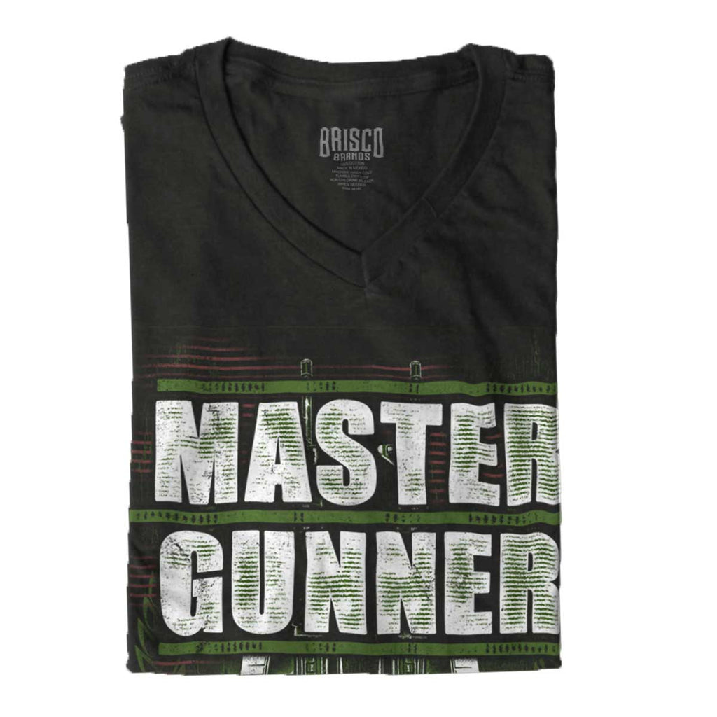 Black|Master Gunner V-Neck T-Shirt|Tactical Tees