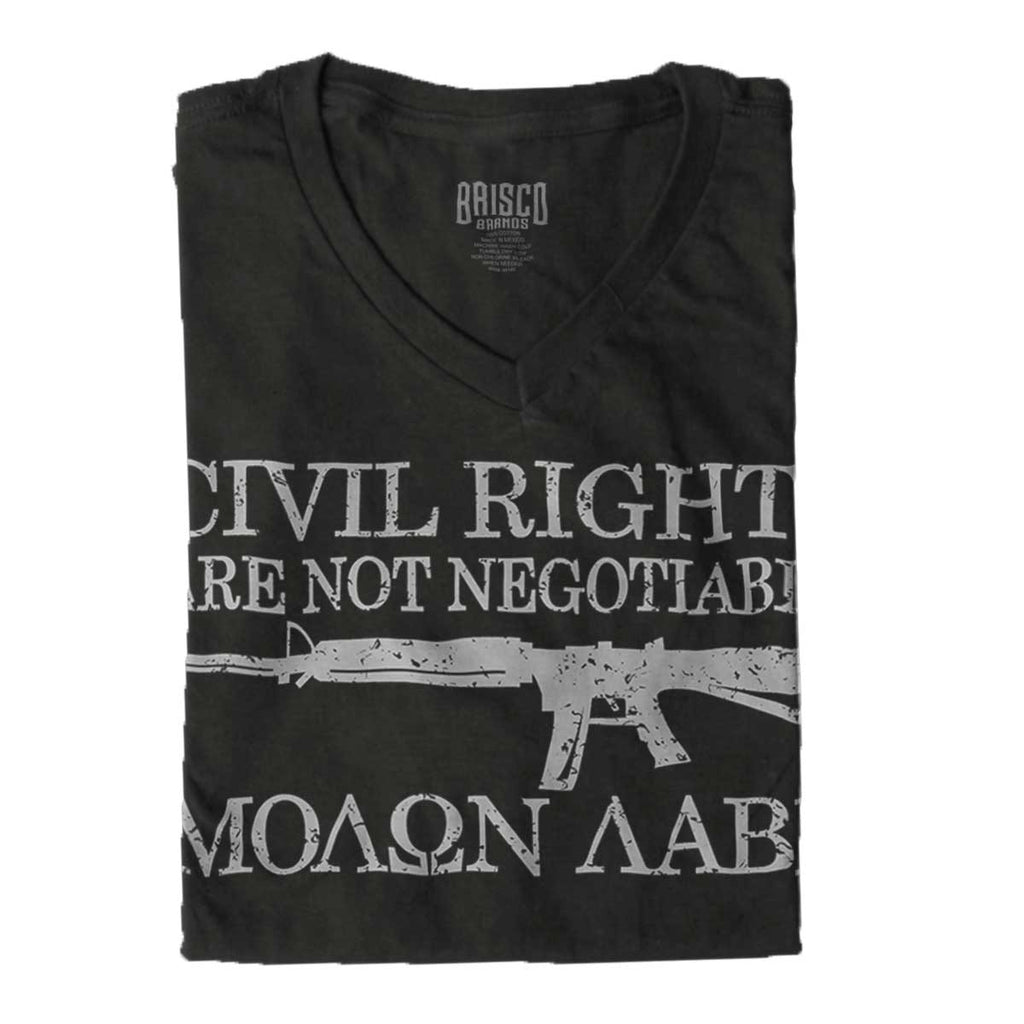 Black|Civil Rights V-Neck T-Shirt|Tactical Tees