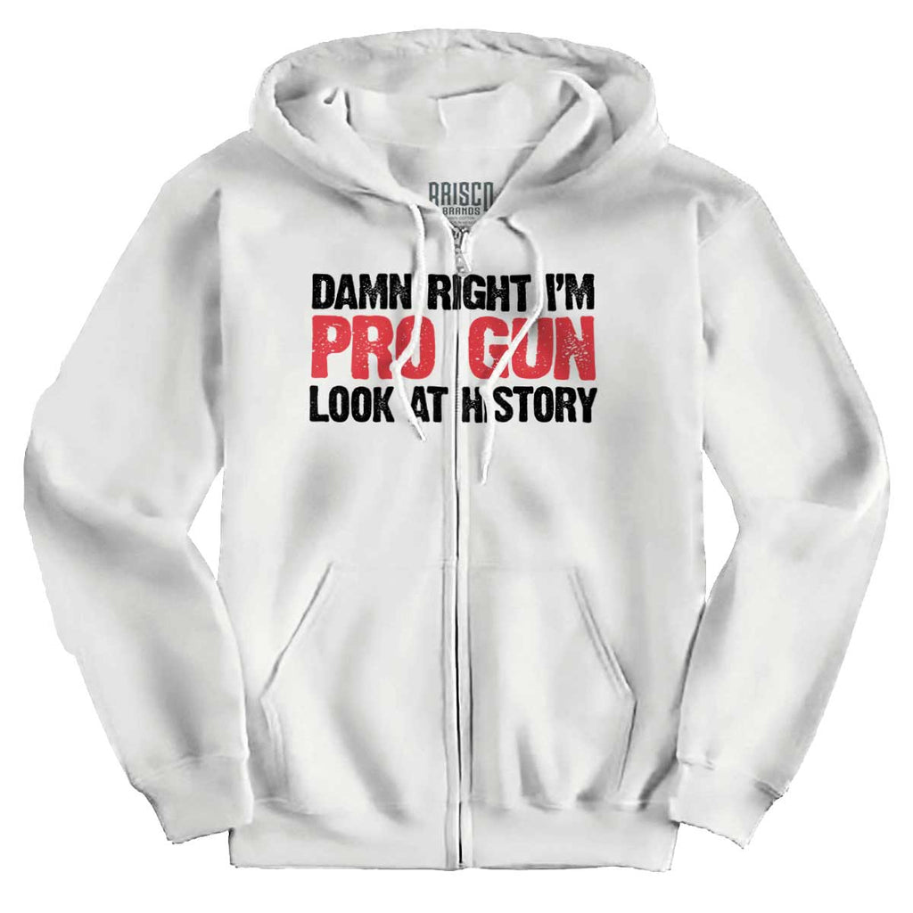White1|Pro Gun Zip Hoodie|Tactical Tees