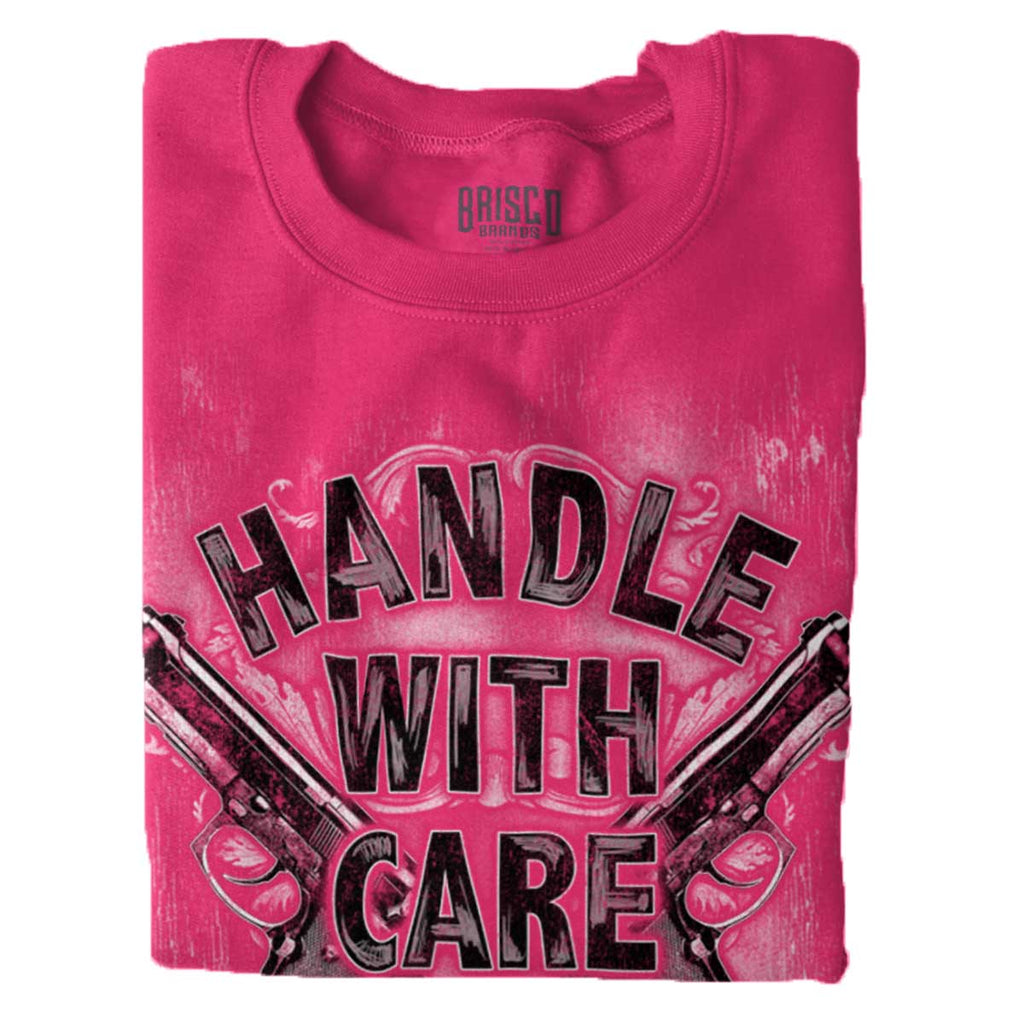 Heliconia|Handle With Care Crewneck Sweatshirt|Tactical Tees