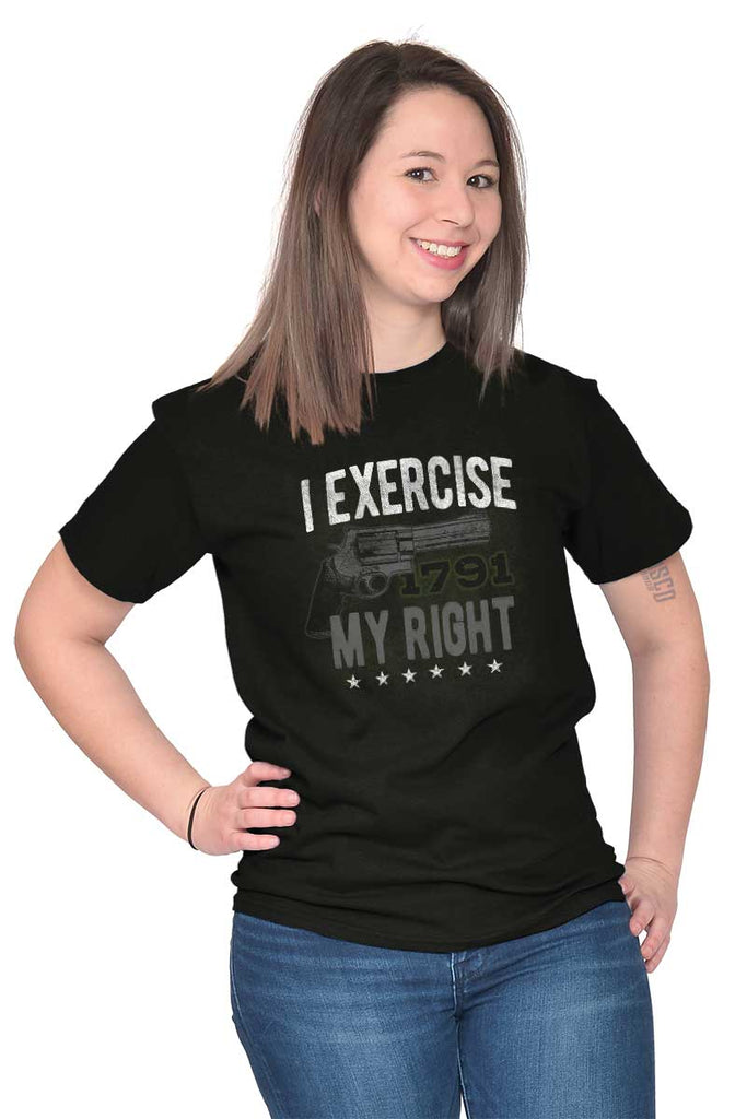 Female_Black1|I exercise My Right T-Shirt|Tactical Tees