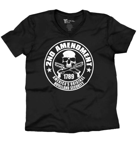 Black| Original Homeland Security V-Neck T-Shirt|Tactical Tees