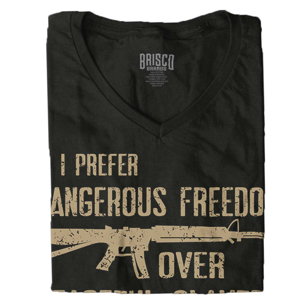 Black|Peaceful Slavery Junior Fit V-Neck T-Shirt|Tactical Tees