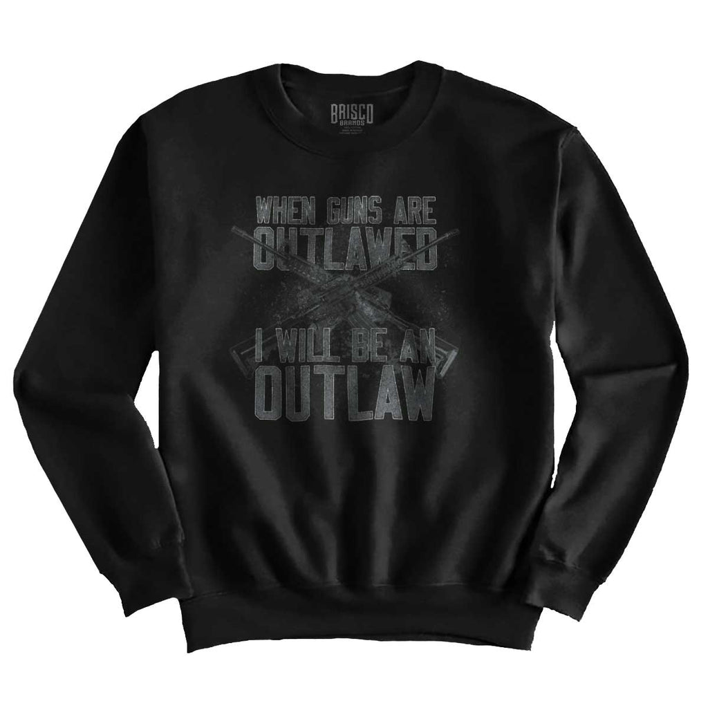 Black1|Outlaw Crewneck Sweatshirt|Tactical Tees