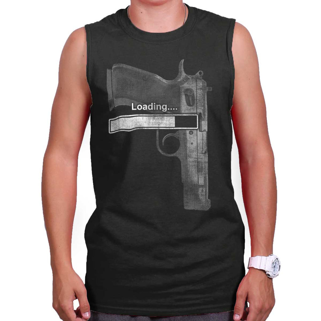 Black|Loading… Sleeveless T-Shirt|Tactical Tees
