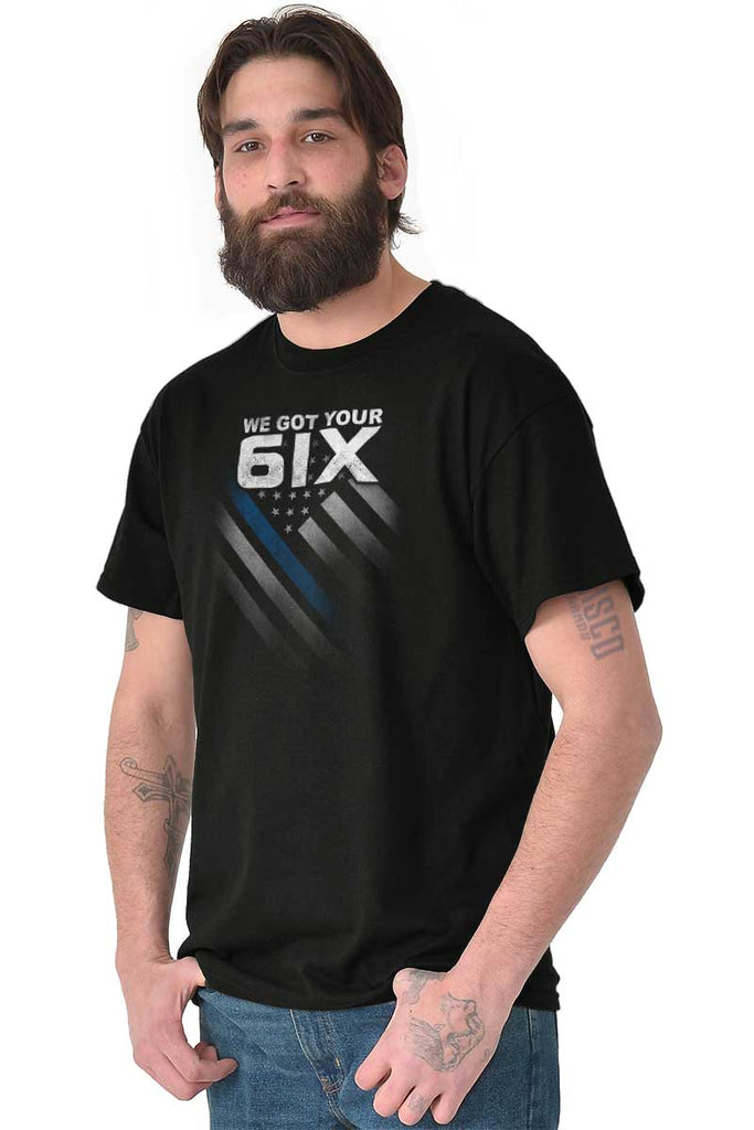 Male_Black1|Blue Lives Matter 6 T-Shirt|Tactical Tees