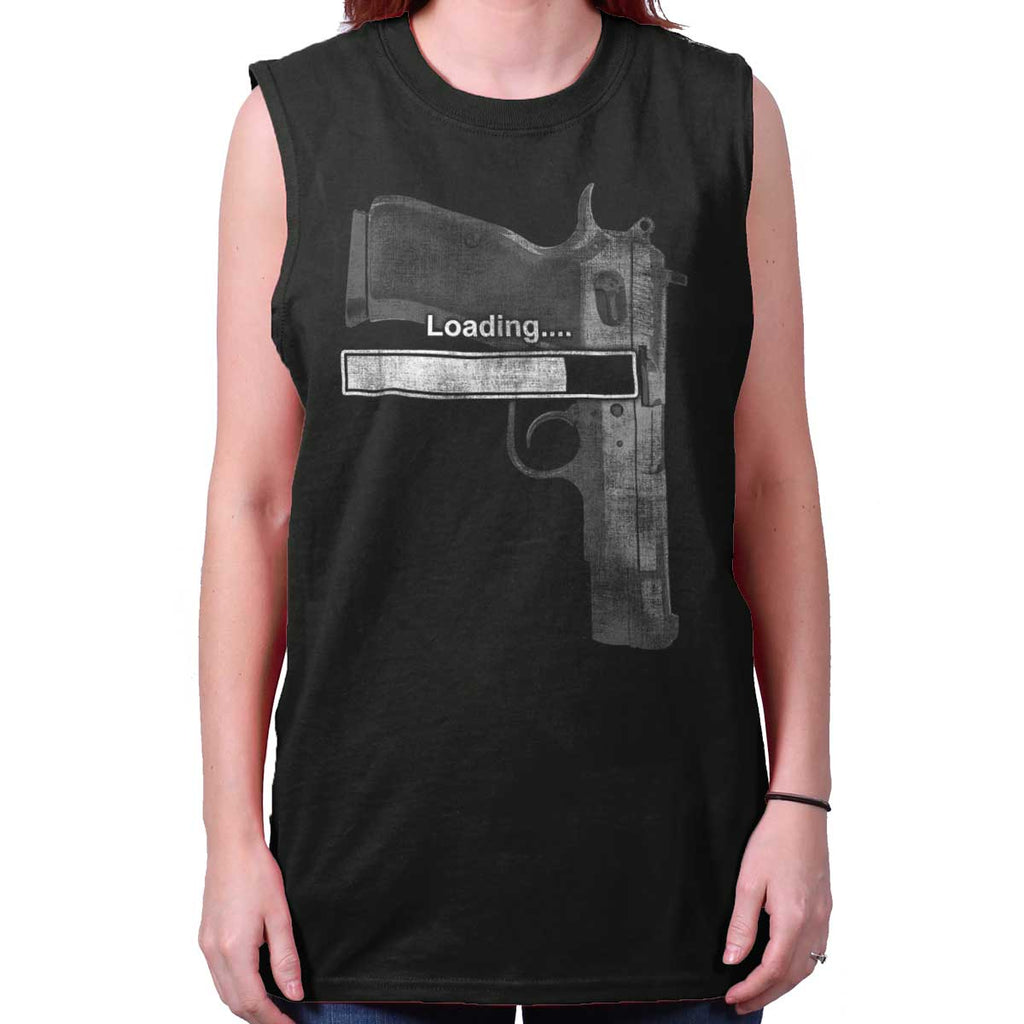 Black|Loading… Sleeveless T-Shirt|Tactical Tees