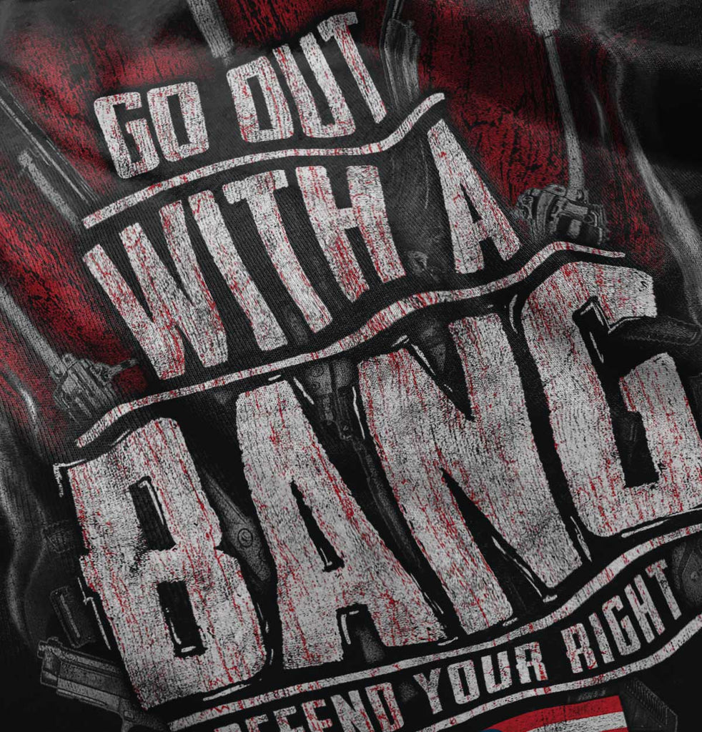 Black|Go Out With A Bang Junior Fit V-Neck T-Shirt|Tactical Tees