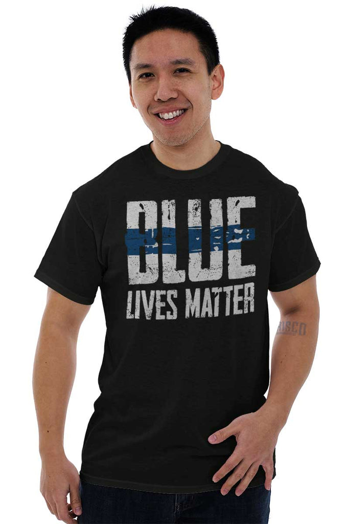 Male_Black2|Blue Lives Matter Line T-Shirt|Tactical Tees