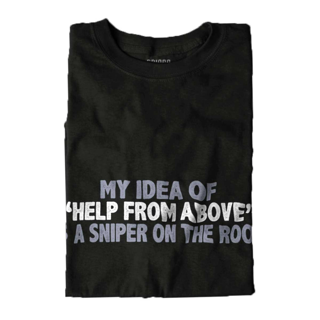 Black|Help From Above Sleeveless T-Shirt|Tactical Tees