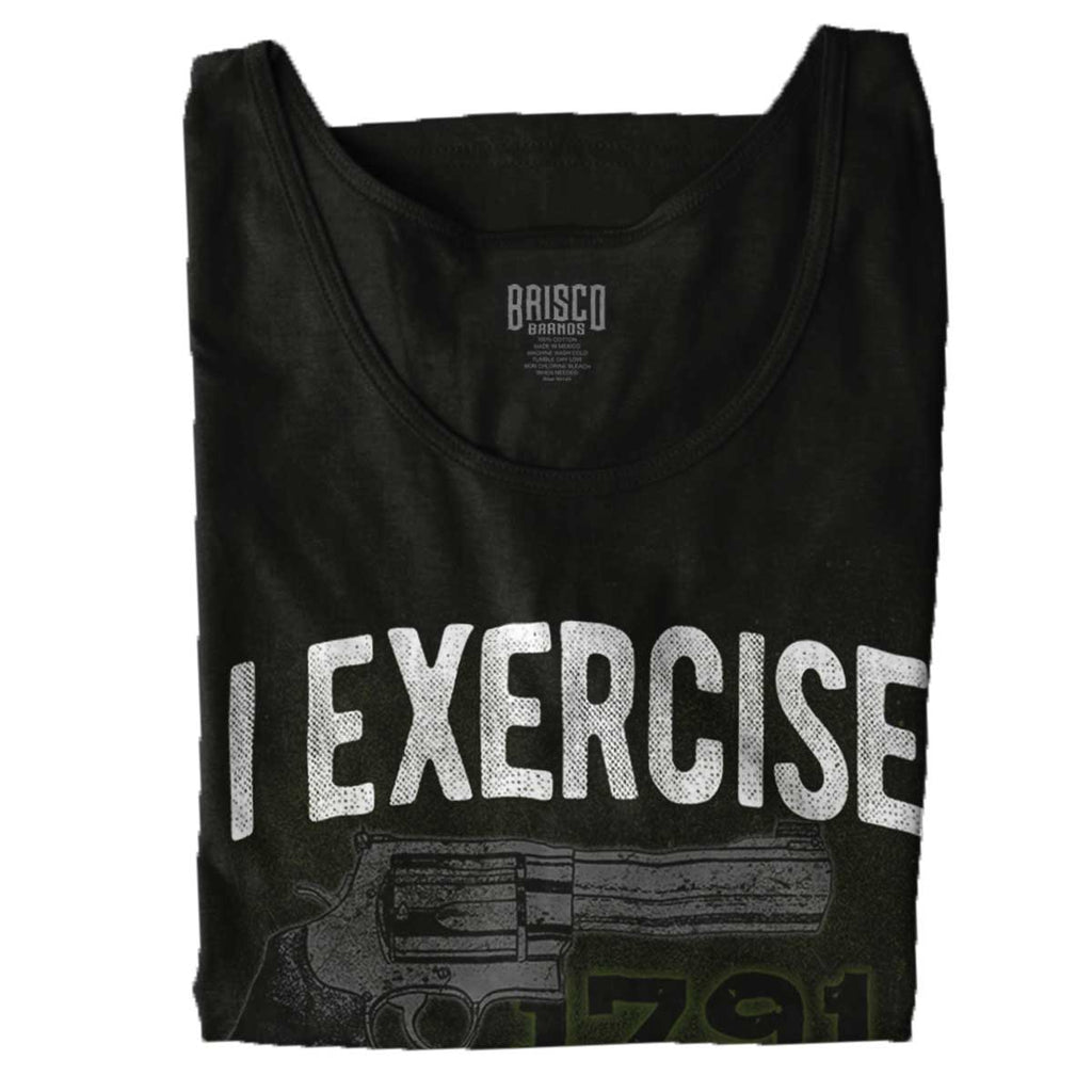 Black|I exercise My Right Tank Top|Tactical Tees