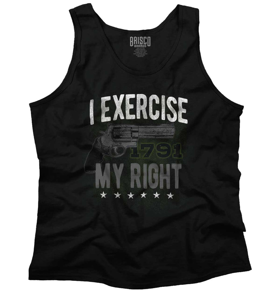 Black1|I exercise My Right Tank Top|Tactical Tees