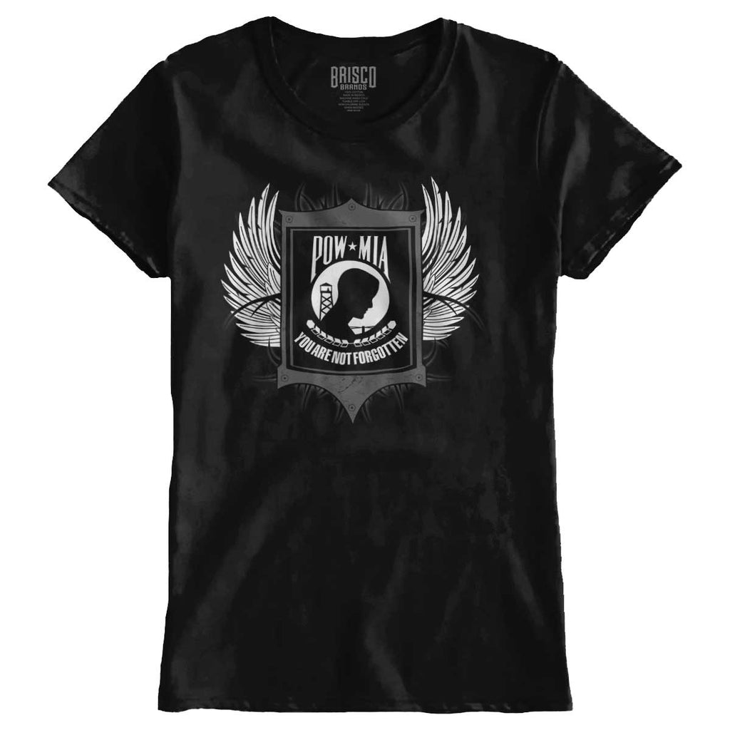 Black1|POW MIA You Are Not Forgotten Ladies T-Shirt|Tactical Tees