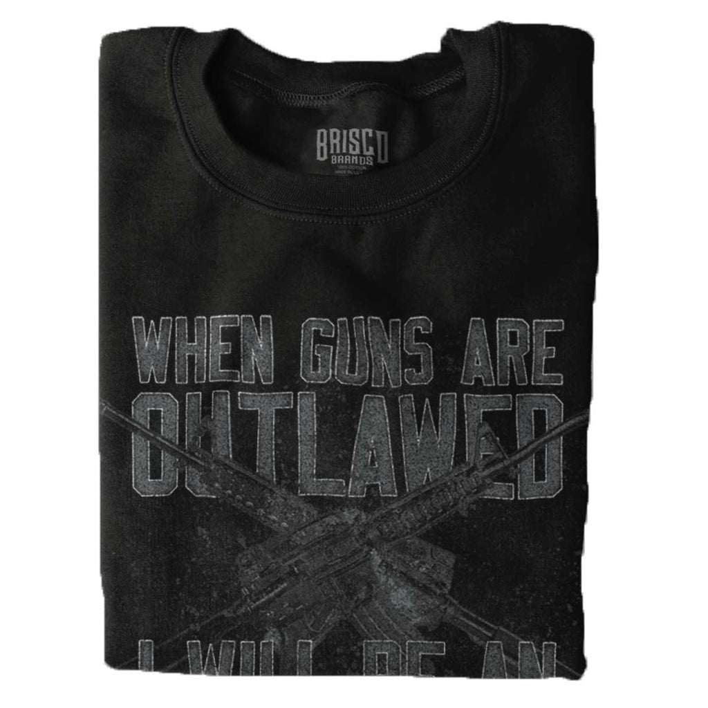 Black|Outlaw Crewneck Sweatshirt|Tactical Tees