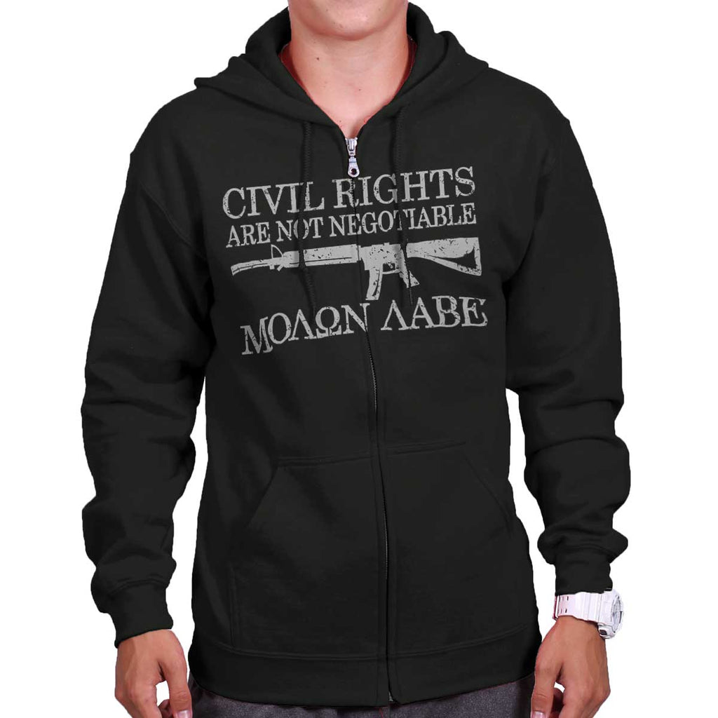 Black|Civil Rights Zip Hoodie|Tactical Tees