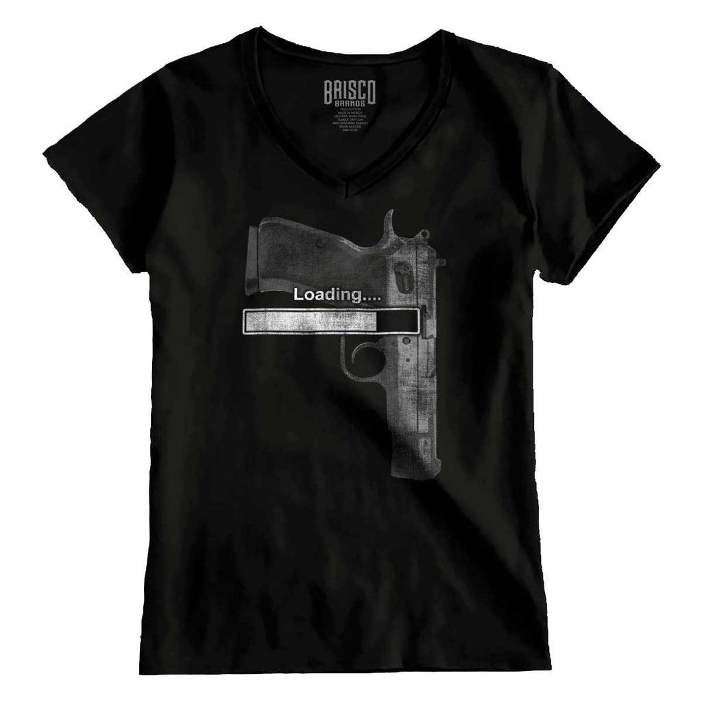Black1|Loading… Junior Fit V-Neck T-Shirt|Tactical Tees