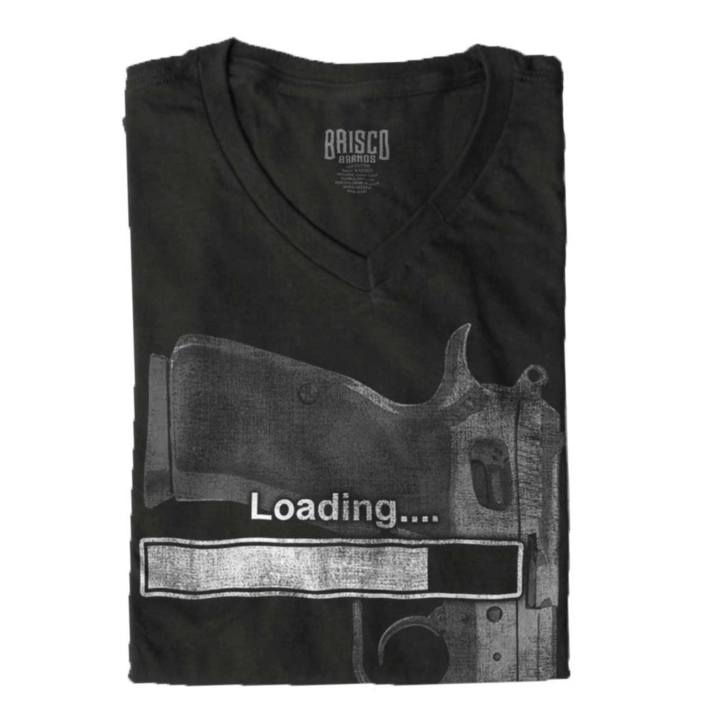 Black|Loading… V-Neck T-Shirt|Tactical Tees