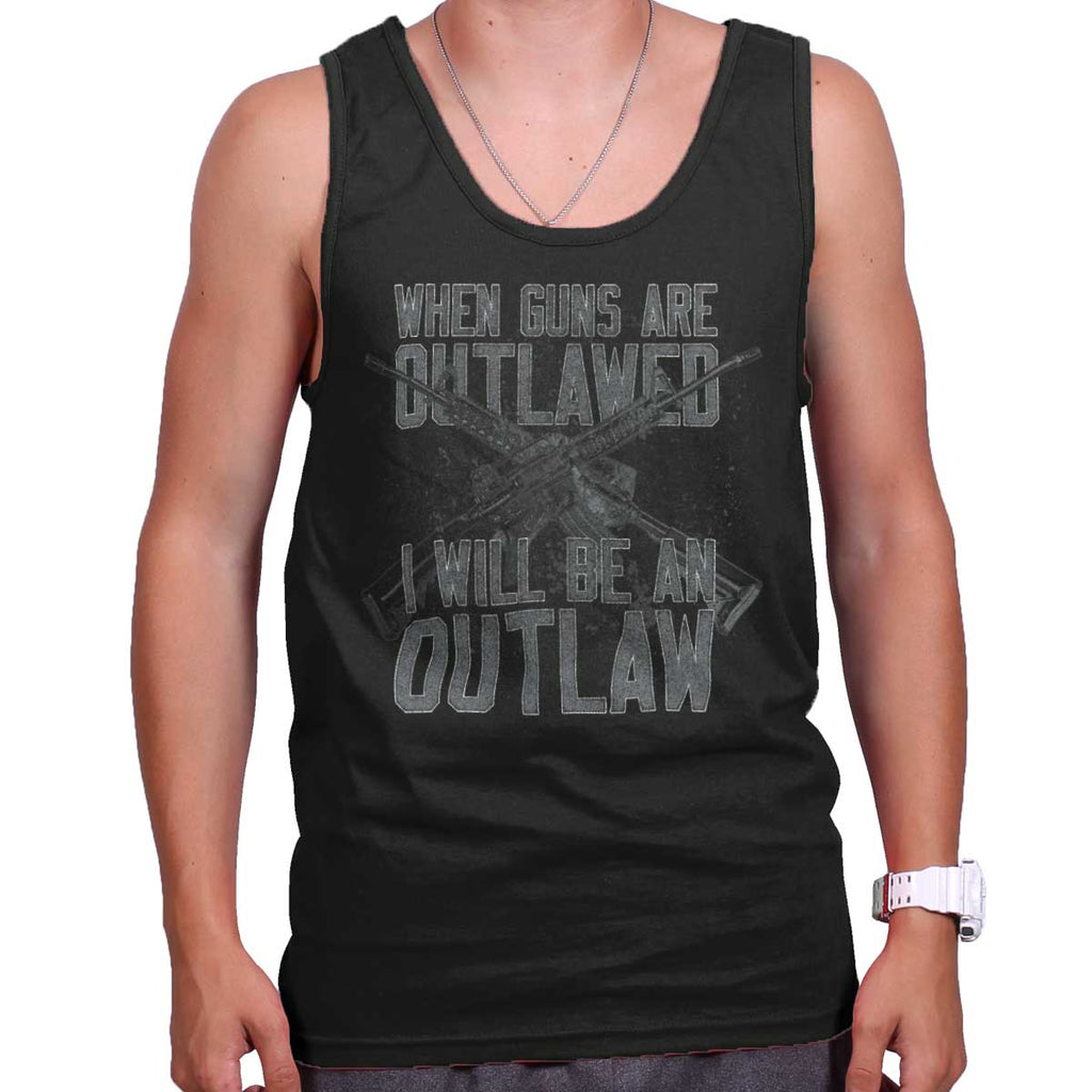 Black|Outlaw Tank Top|Tactical Tees