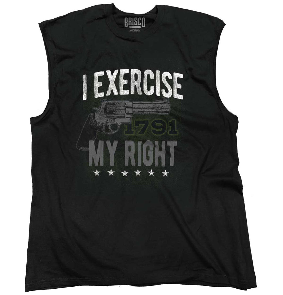 Black1|I exercise My Right Sleeveless T-Shirt|Tactical Tees