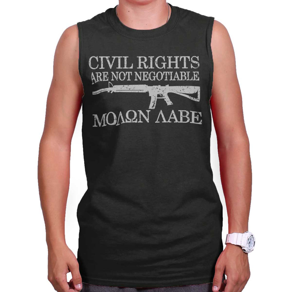 Black|Civil Rights Sleeveless T-Shirt|Tactical Tees
