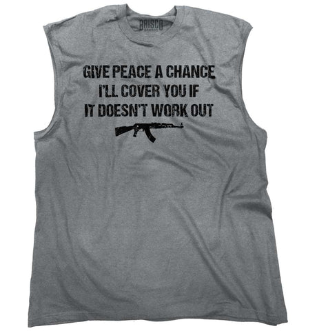 SportGrey|Peace a Chance Sleeveless T-Shirt|Tactical Tees