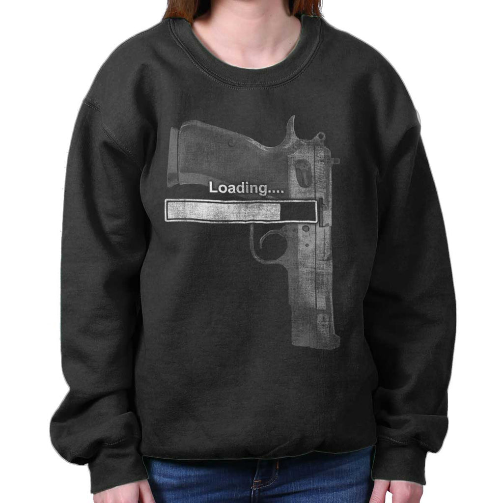 Black|Loading… Crewneck Sweatshirt|Tactical Tees