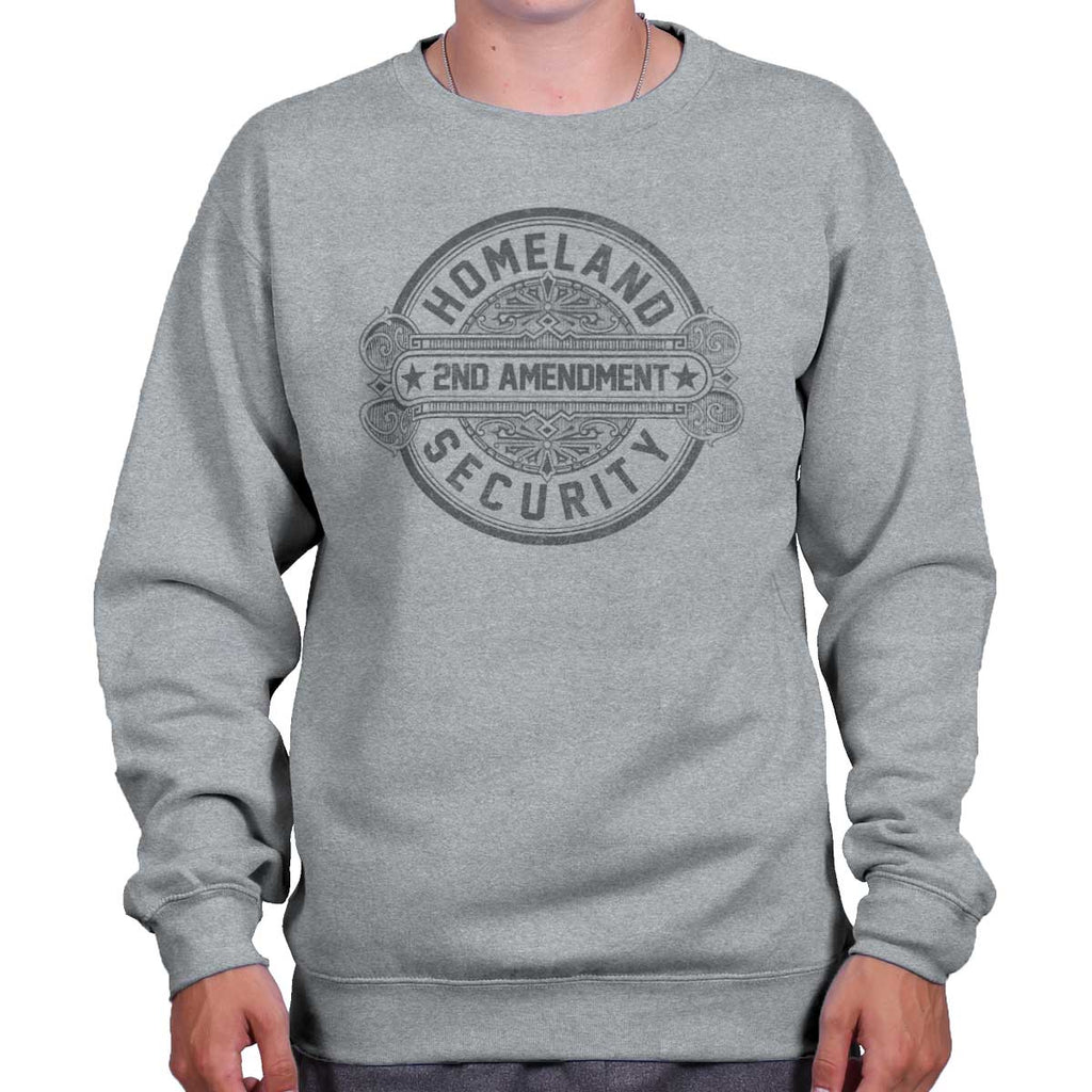 SportGrey|Homeland Security  AMaledMalet Crewneck Sweatshirt|Tactical Tees
