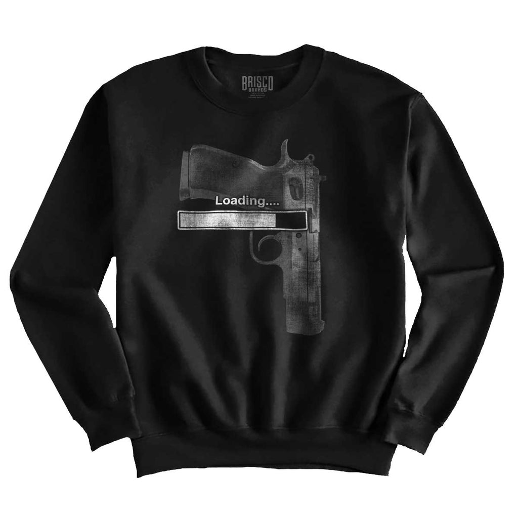 Black1|Loading… Crewneck Sweatshirt|Tactical Tees
