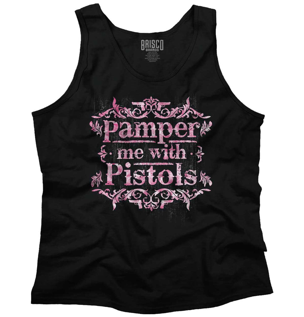 Black1|Pamper Me With Pistols Tank Top|Tactical Tees