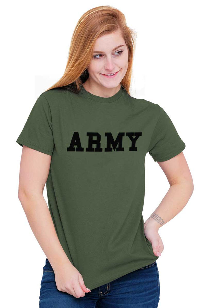 Female_MilitaryGreen2|Army Logo T-Shirt|Tactical Tees