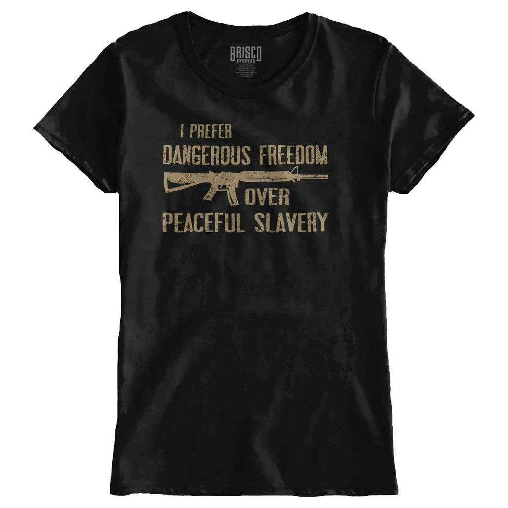 Black1|Peaceful Slavery Ladies T-Shirt|Tactical Tees
