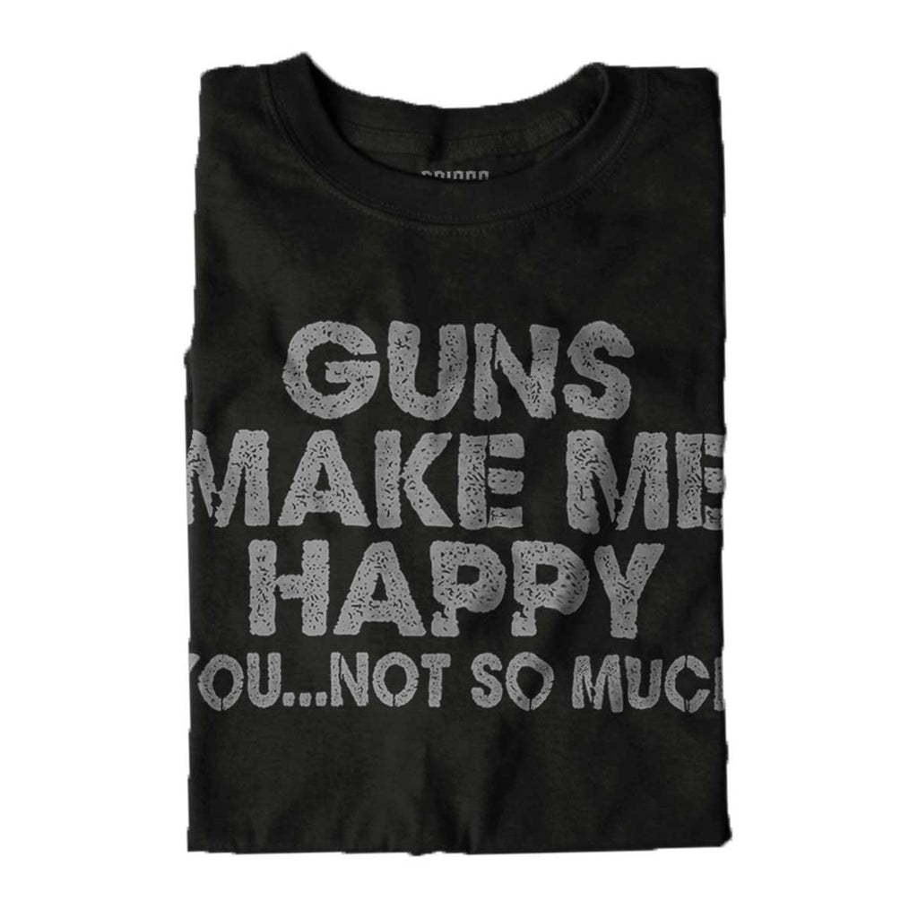 Black|Guns Make Me Happy Sleeveless T-Shirt|Tactical Tees