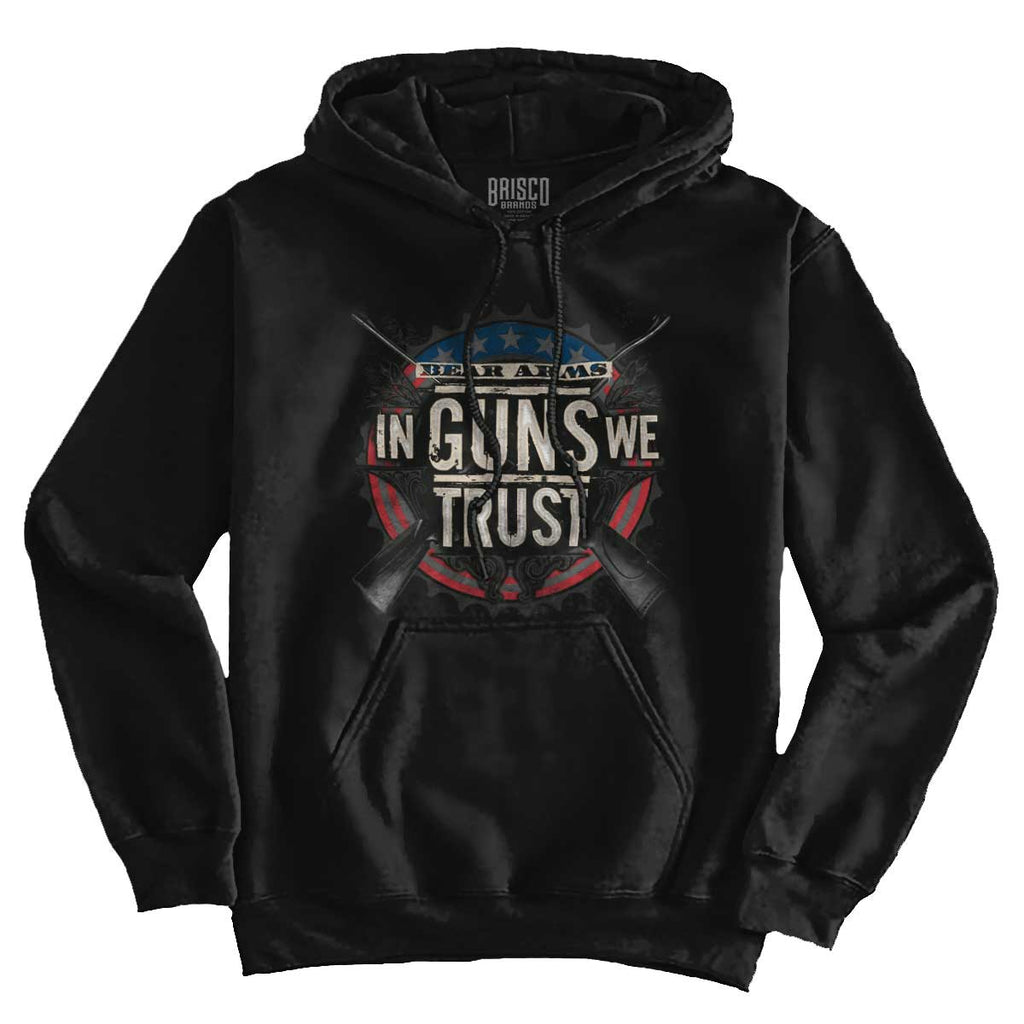Black1|In Guns We Trust Hoodie|Tactical Tees