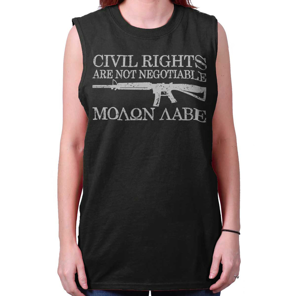 Black|Civil Rights Sleeveless T-Shirt|Tactical Tees