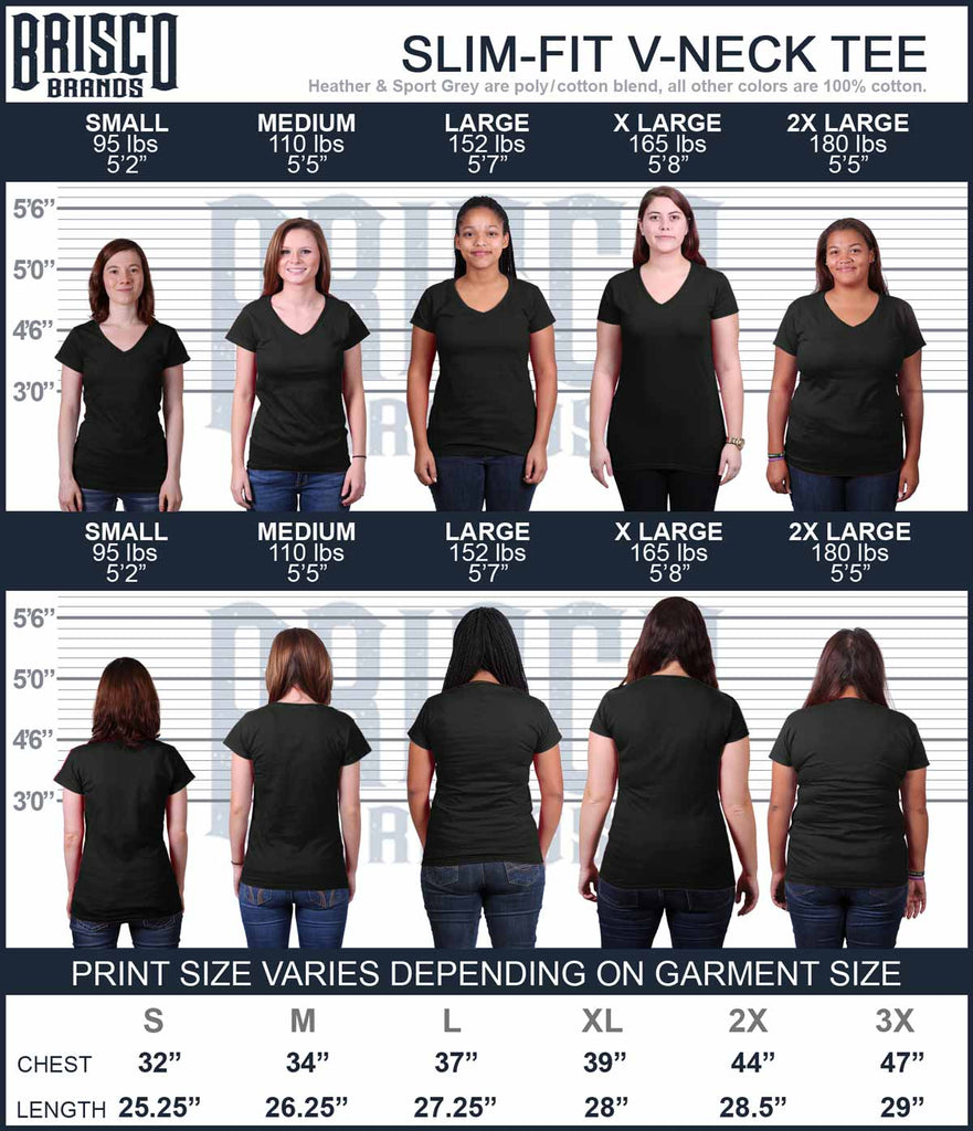 Black|In Guns We Trust Junior Fit V-Neck T-Shirt|Tactical Tees