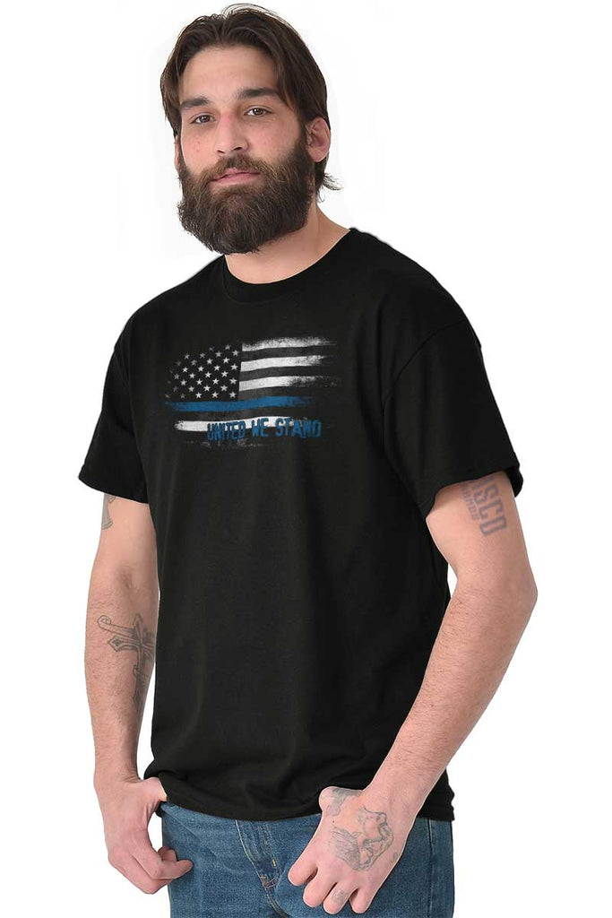 Male_Black2|Blue Lives Matter Fade T-Shirt|Tactical Tees