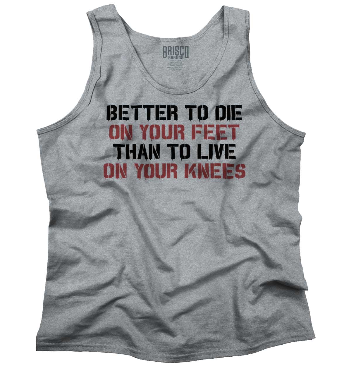 SportGrey1|Die on Your Feet Tank Top|Tactical Tees