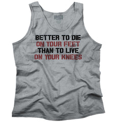 SportGrey1|Die on Your Feet Tank Top|Tactical Tees