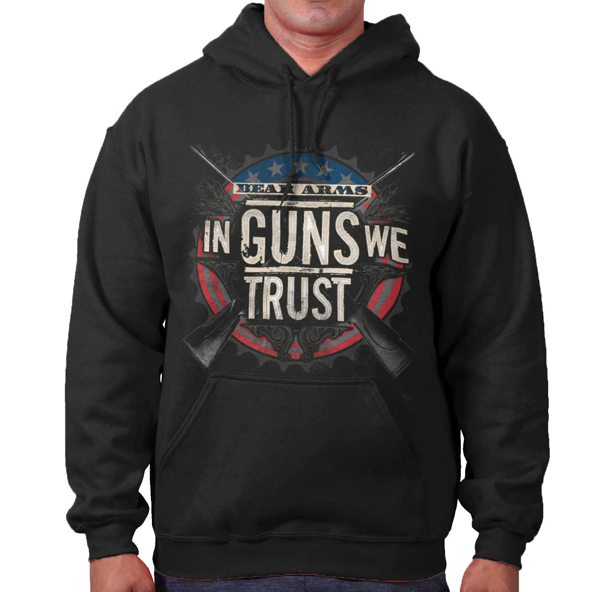 Black|In Guns We Trust Hoodie|Tactical Tees