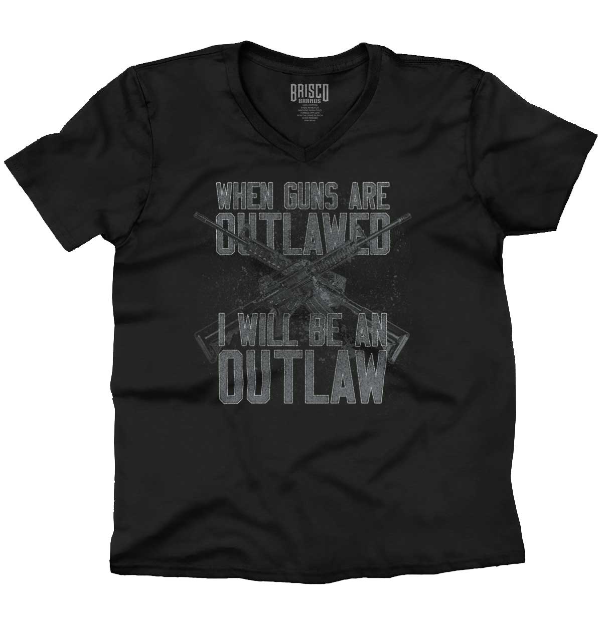 Black1|Outlaw V-Neck T-Shirt|Tactical Tees