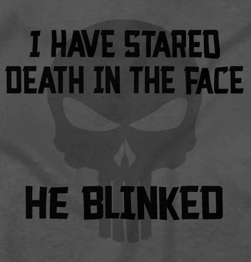 Charcoal2|He Blinked Ladies T-Shirt|Tactical Tees