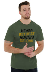 Male_MilitaryGreen1|Never retreat T-Shirt|Tactical Tees
