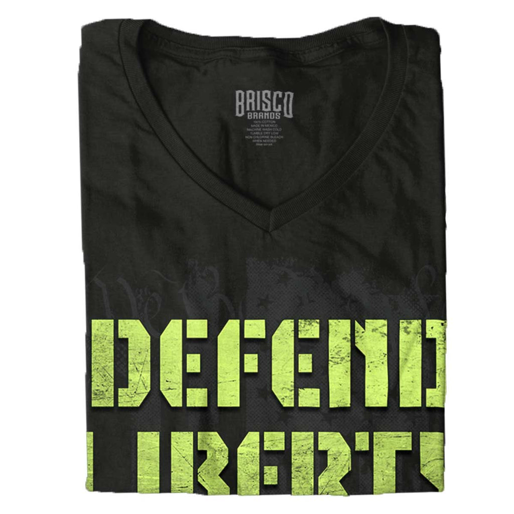 Black|Defend Liberty Junior Fit V-Neck T-Shirt|Tactical Tees
