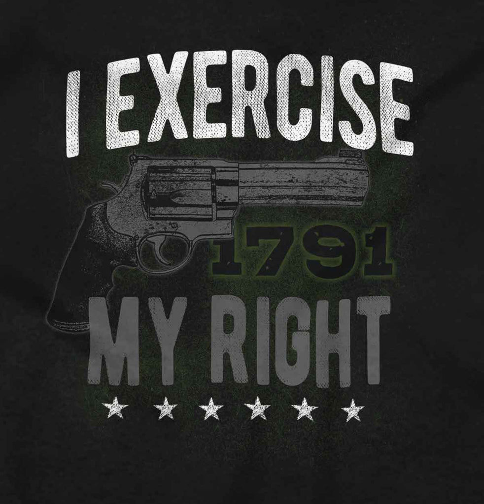 Black2|I exercise My Right V-Neck T-Shirt|Tactical Tees