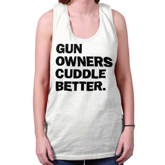 White|Cuddle Better Tank Top|Tactical Tees
