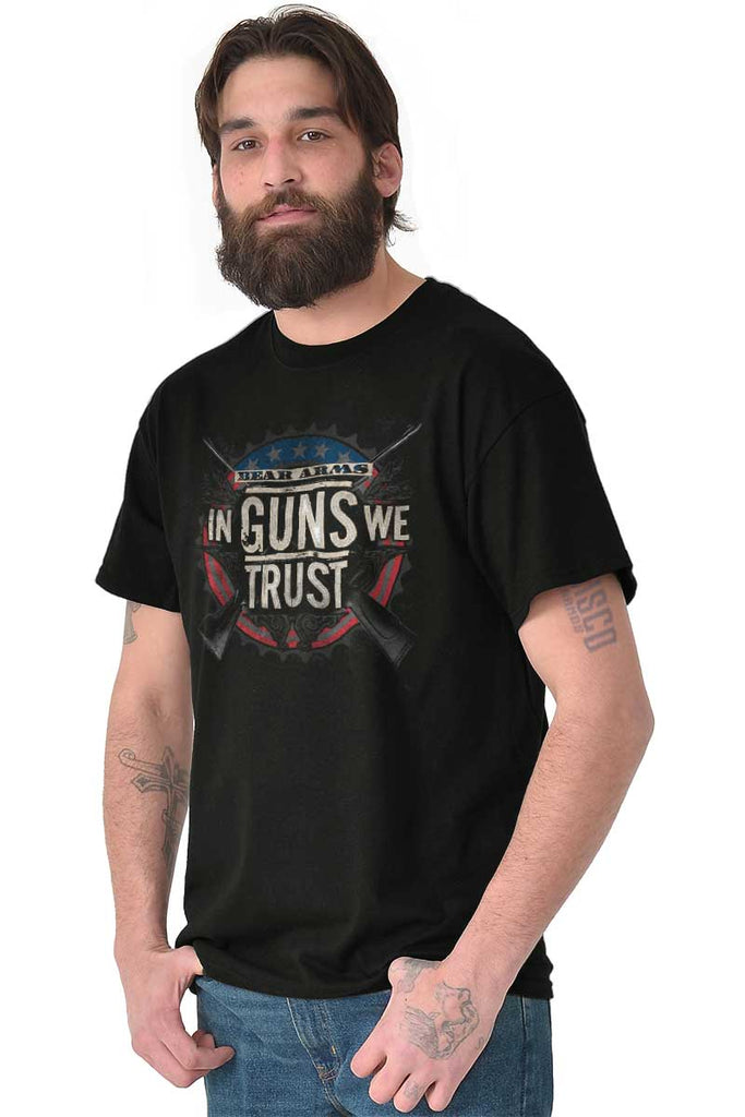 Male_Black2|In Guns We Trust T-Shirt|Tactical Tees
