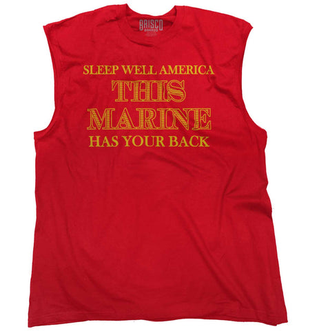 Red|This Marine Sleeveless T-Shirt|Tactical Tees