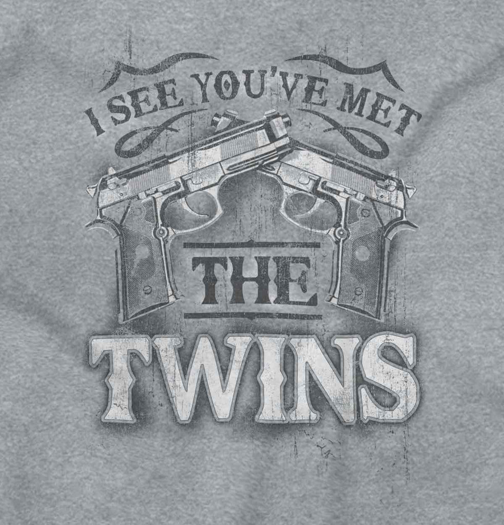 SportGrey2|I See Youve Met The Twins V-Neck T-Shirt|Tactical Tees